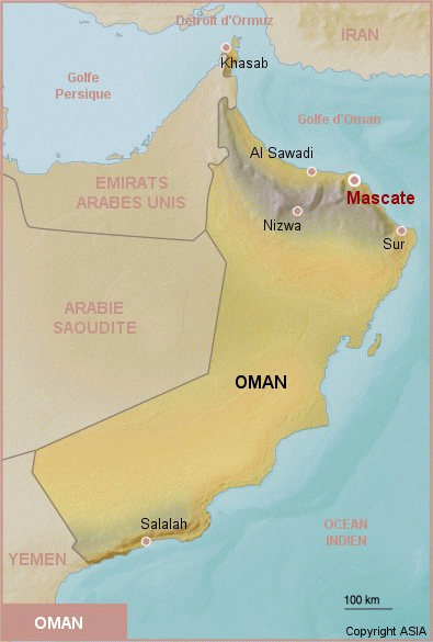 carte de Oman